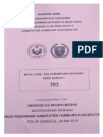 Soal Ujian Masuk SMAN 2 Lintongnihuta 2019 Kode 782 (WWW - Defantri.com) PDF