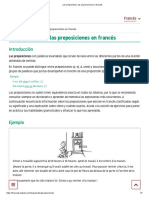 Les Prépositions_ Las Preposiciones en Francés