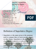 Degree of Comparison Superlative Degree