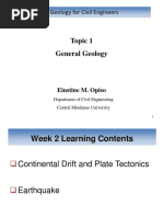 Lecture Notes For Week 2 - General Geology PDF