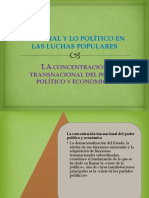 DIAPOSITIVAS DE LO SOCIAL Y LO POLÍTICO DE LA LUCHA DE CLASESS.
