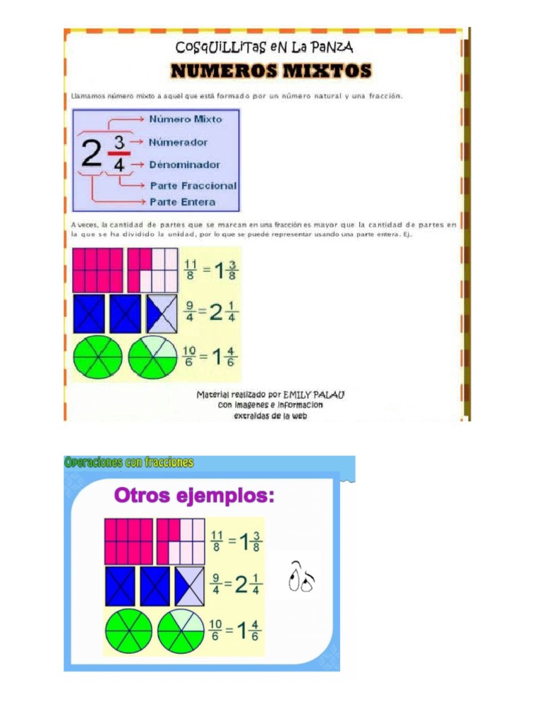 Numeros Mixtos 5to Grado | PDF, image size:768x1024