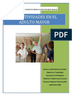 Las Actividades en El Adulto Mayor