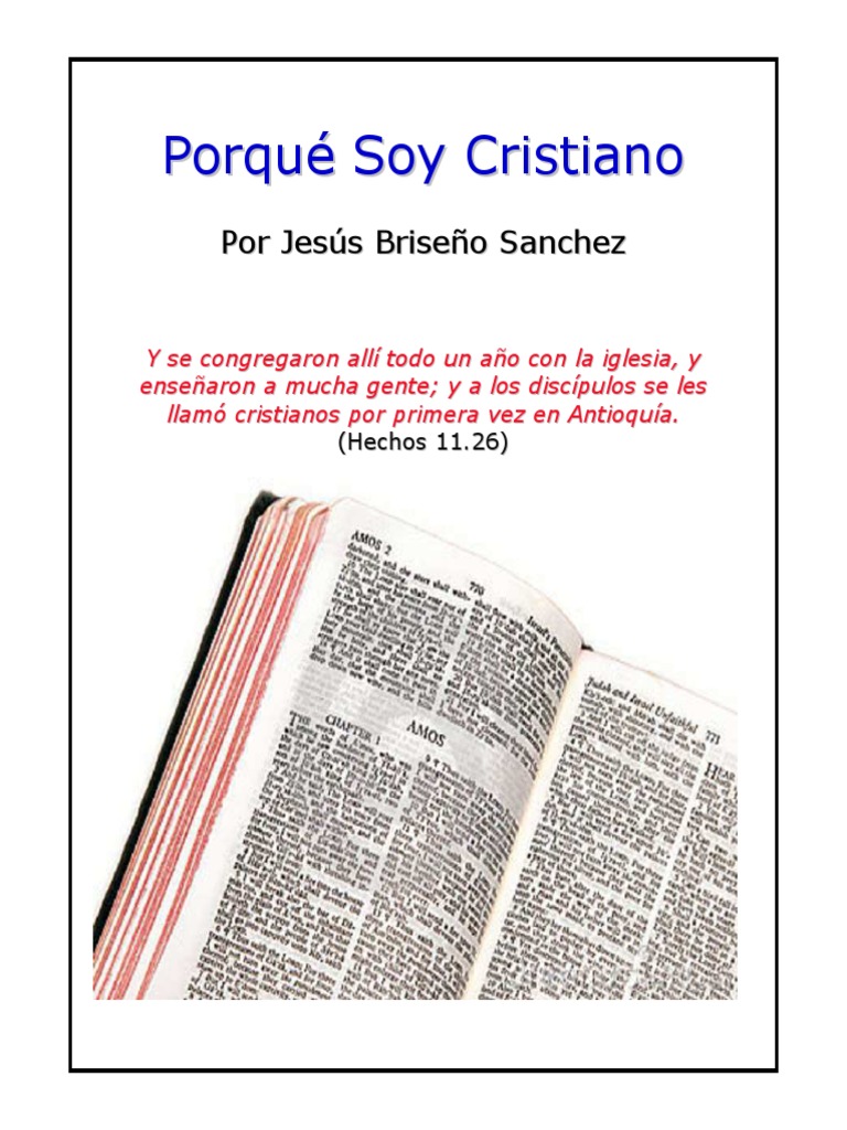 Razones para ser cristiano según la Biblia | PDF | espíritu Santo | Biblia