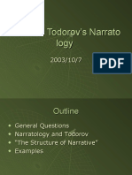 Tzvetan Todorov's Narrato Logy