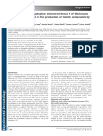 Characterization of Tryptophan Aminotransferase 1 of Malassezia Furfur, The Key Enzyme in The Production of Indolic Compounds by M. Furfur