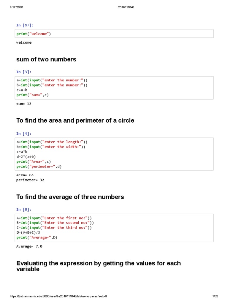 Python Programming Examples: Solving Common Mathematical and Logical ...