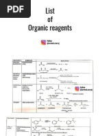 Reagents in OC by Arvind - Aroraj