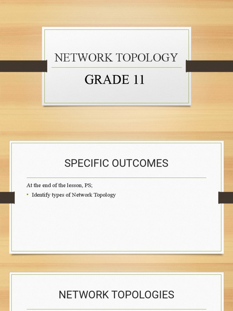 Network Topologies for Grade 11 | PDF | Network Topology | Computer ...
