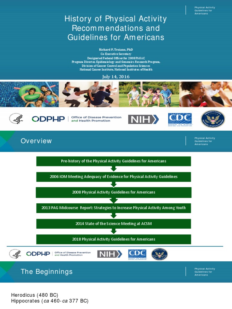 2018 Physical Activity Guidelines Overview | PDF | Cardiovascular ...