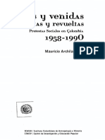 Archila. "Repertorios de La Protesta" y "Los Actores Sociales" PDF