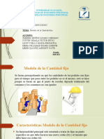 Modelo de La Cantidad Fija