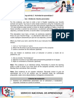 Evidence Personal Likes PDF