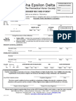 Membership Record Form