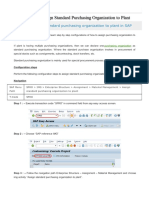 Assign Standard Purchasing Organization To Plant PDF