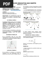 Péndulo Simple. Fórmulas, Leyes, Aplicaciones y Ejercicios | PDF ...