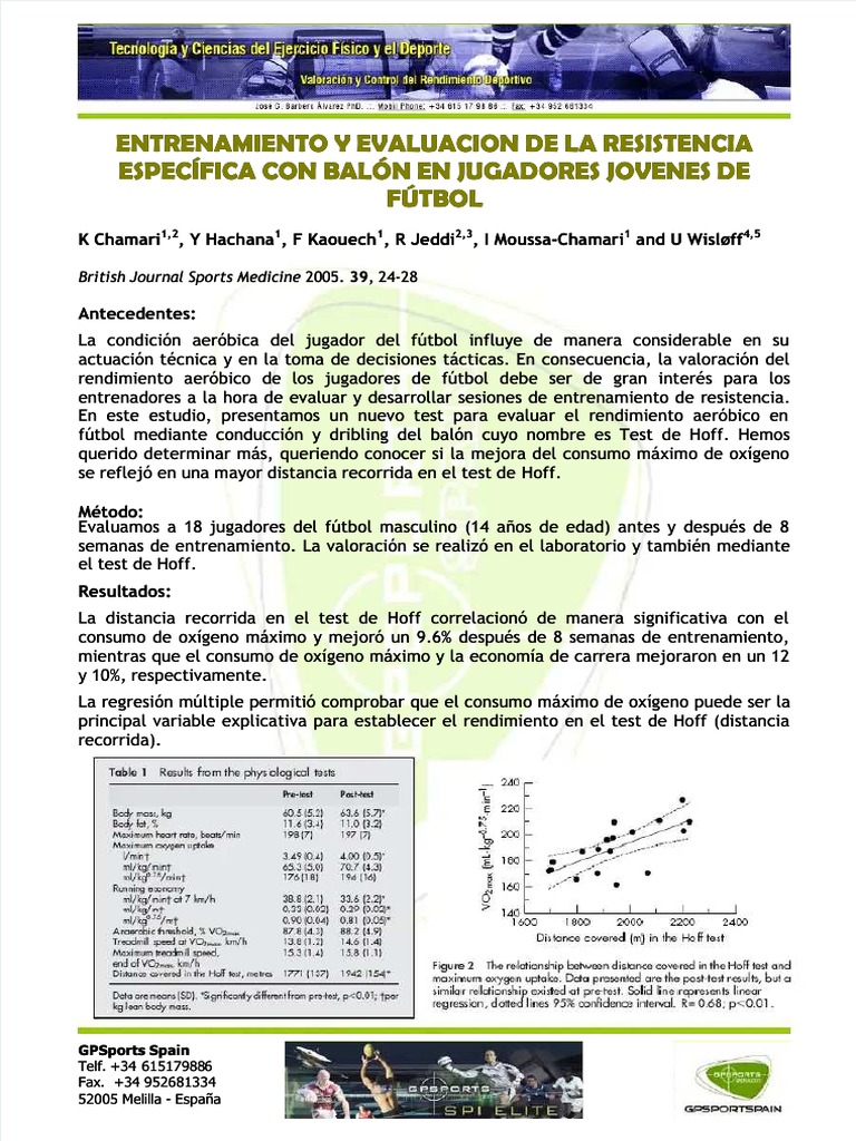 PDF 8 Endurance Training Hoff Test - Compress | PDF | Ejercicio físico ...