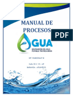 PORTADAS MANUAL DE PROCESOS Agua Potable Tratada Briss PDF