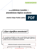 Anestésicos Locales - Anestésicos Tópico Oculares