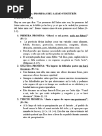 Promesas Del Salmo Veintitrés