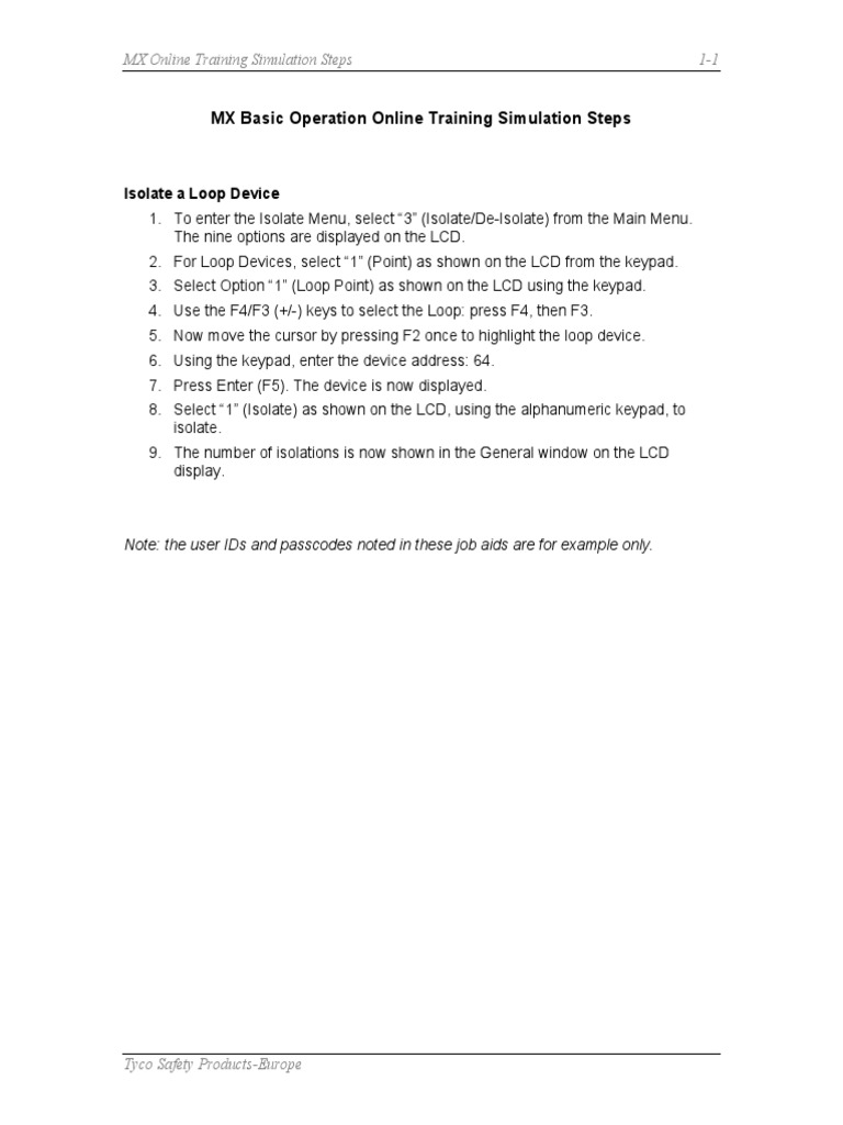MX Online Training Simulation Steps 1-1 | PDF | Computers