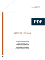 User Guide Manual: Versión 0.1 FECHA 27-05-2020