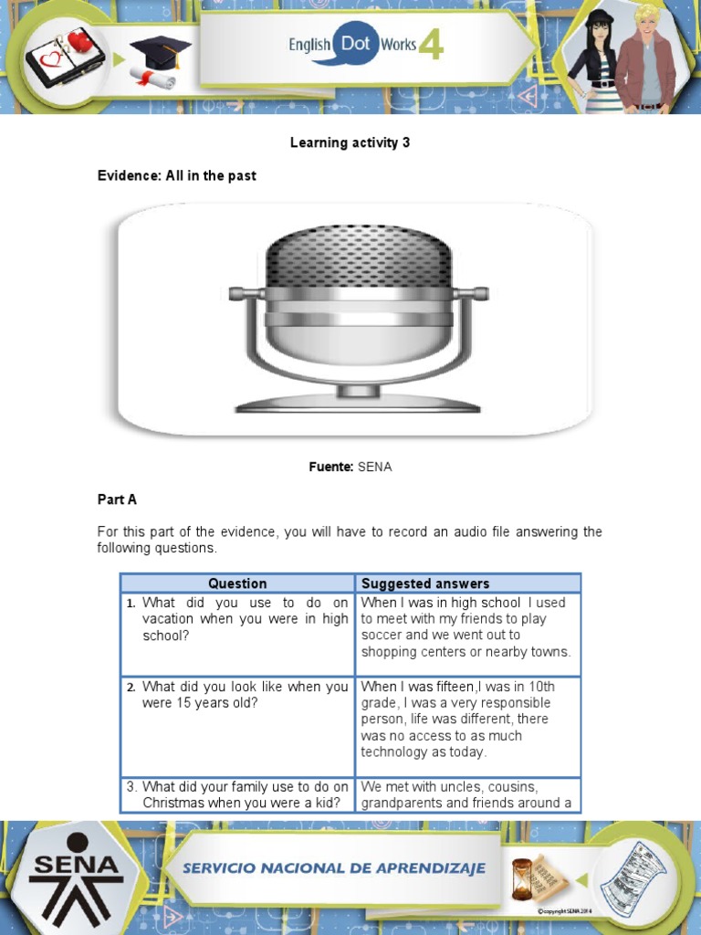 Past Events Narration Activity | PDF | Language Arts & Discipline