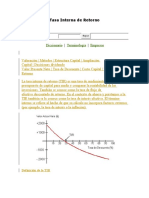 Tasa Interna de Retorno