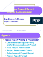 Projects Report Writting & Presentation