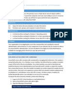 Unit 4 Lab Instructions: Administering Active Directory With Powershell