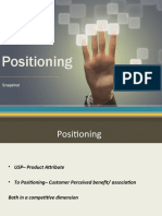 Positioning Snapshot