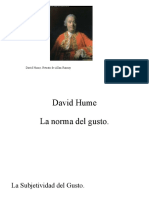 David Hume, Norma Del Gusto