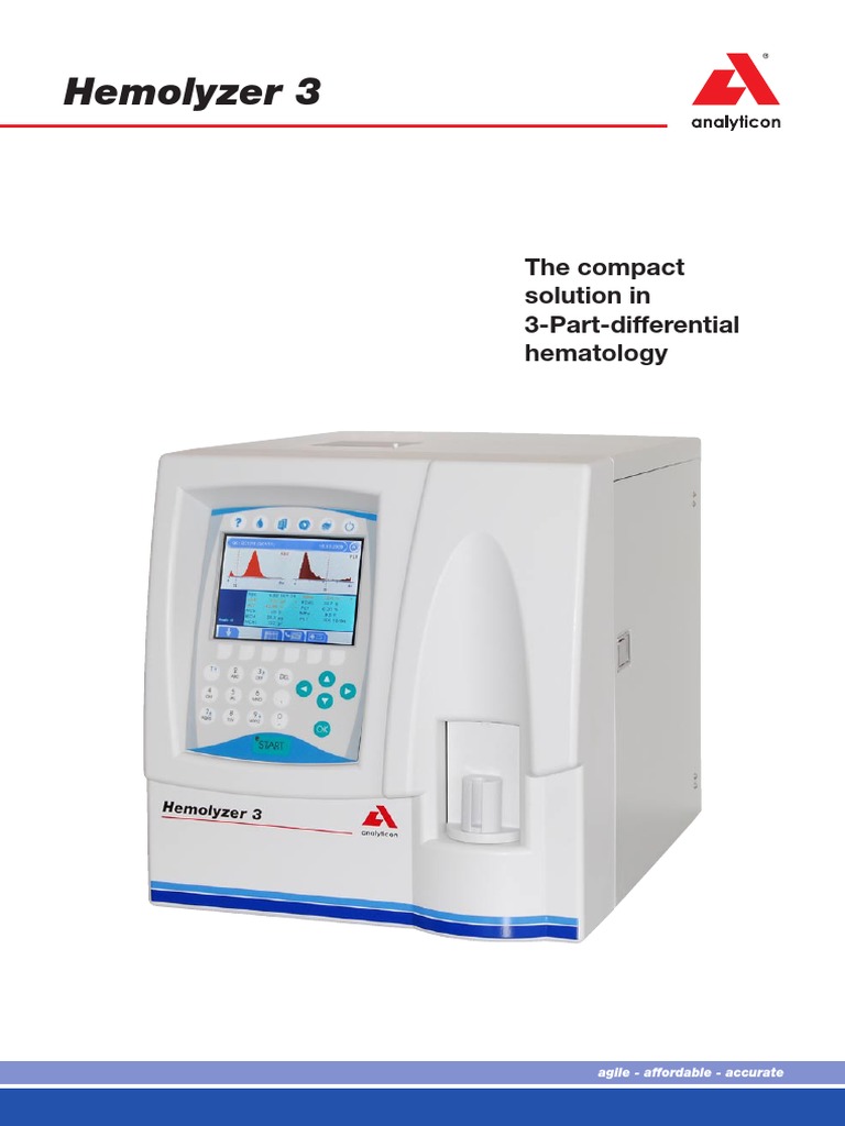 Hemolyzer 3: The Compact Solution in 3-Part-Differential Hematology ...