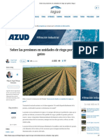 Sobre Las Presiones en Unidades de Riego Por Goteo - Iagua PDF