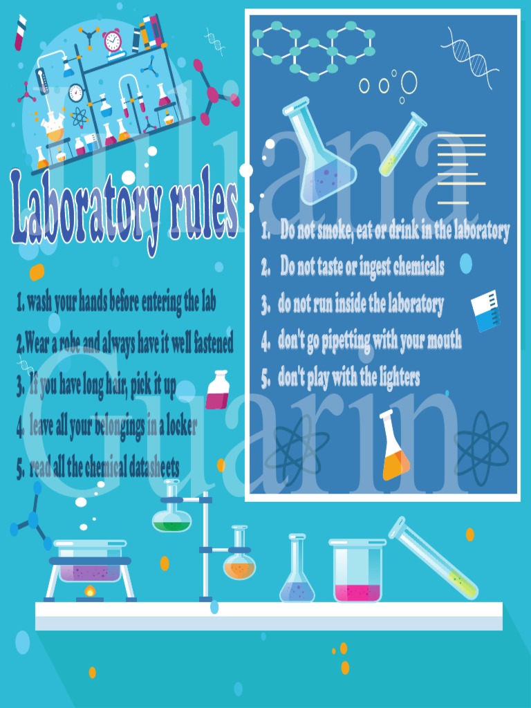 Poster Laboratory Rules PDF PDF