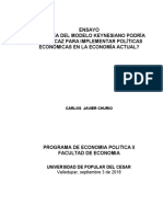 Ensayo Aplicacion Teoria Keynesiana A La Economia Colombiana Hoy