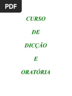 Curso de Dicção e Oratória (apostila)