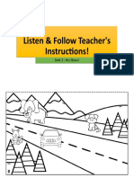 Listen & Follow Teacher's Instructions! Listen & Follow Teacher's Instructions!