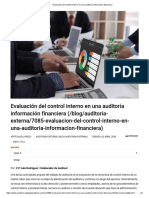 Evaluación Del Control Interno en Una Auditoría Información Financiera