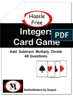 Integers Card Game: Hassle Free