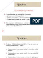 Ejercicios de probabilidad y combinatoria