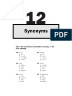 Synonyms (Exercise 6)