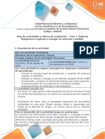 Guia de Actividades y Rúbrica de Evaluación - Fase 1 - Realizar Flujograma, e Ingresar y Navegar en Software Contable PDF