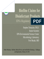 EPA Development of A Biofilm Modelfor Pesticides