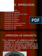 Tipos de Impresoras