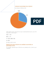 Regla de Tres para Calcular El Porcentaje de Un Número