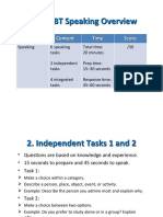 Overview TOEFL iBT Speaking