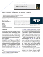 Baum, W. M., Paciotti, B., Richerson, P., Lubell, M., & McElreath, R. (2012). Cooperation due to cultural norms, not individual reputation