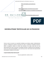 Microlitíase Testicular Ao Ultrassom _ Dr. Guilherme Leme