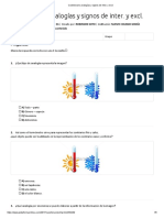 Cuestionario Analogías y Signos de Interrogación y Exclamación